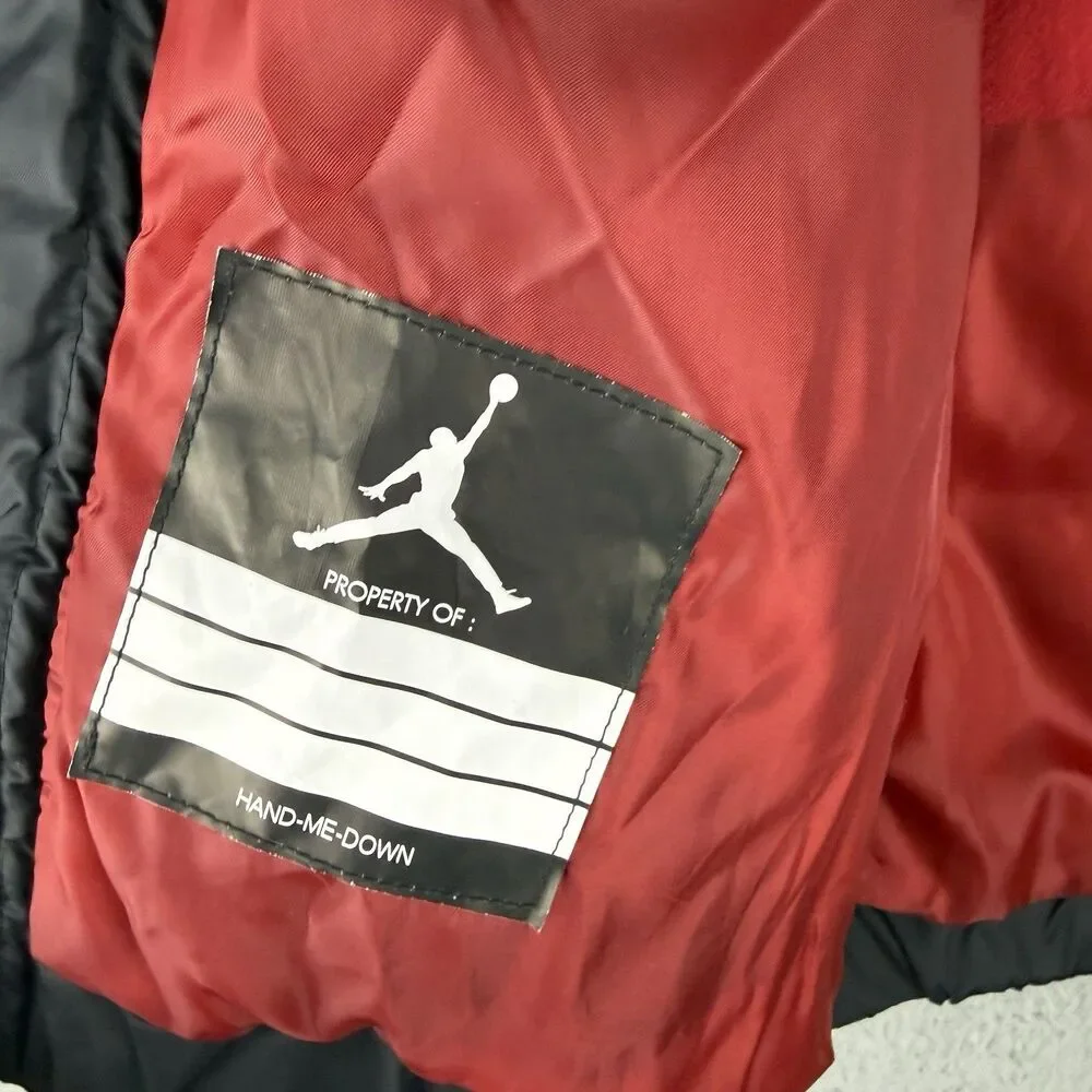 Nike Air Jordan Jumpman Kids M 10-12 Years Puffer Jacket Red/Black